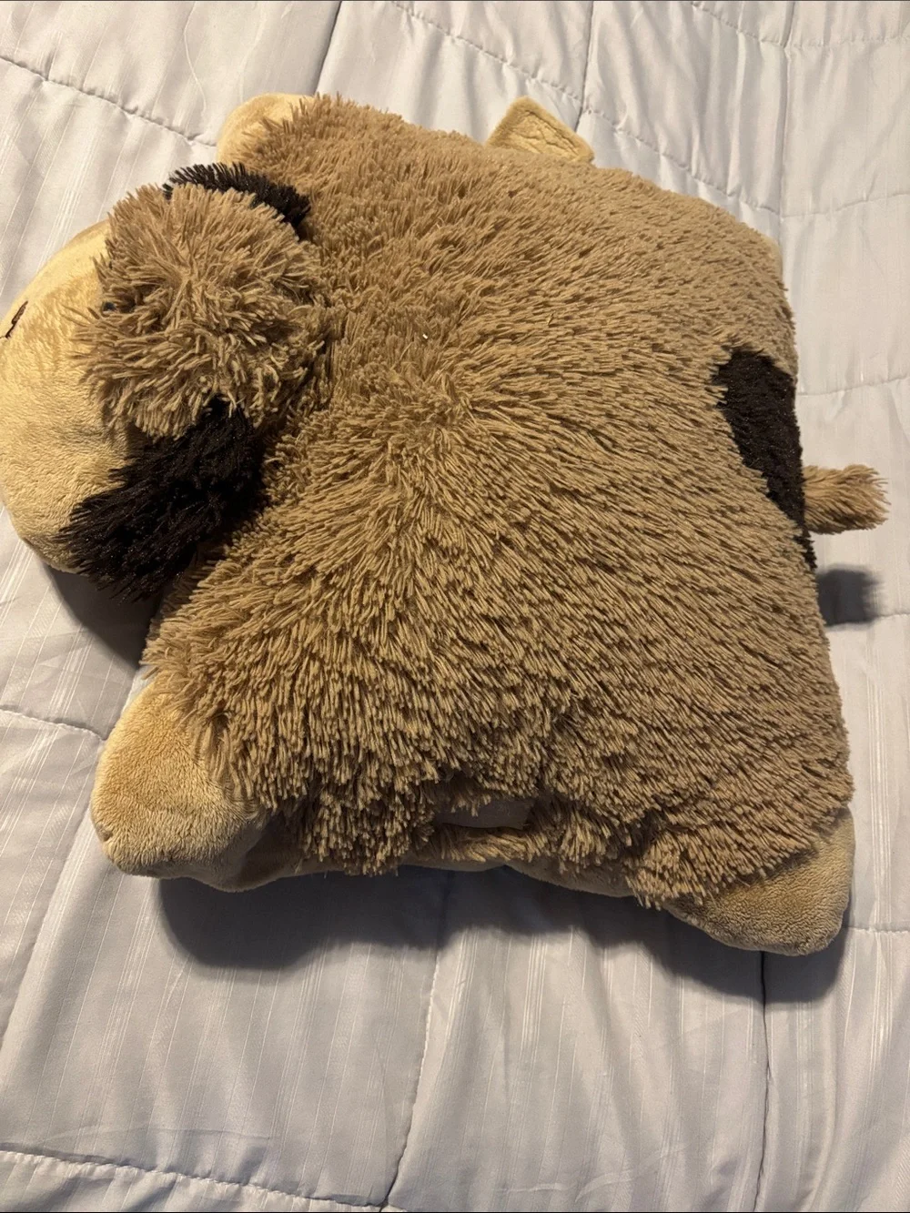 Pillow Pers Plush Tan & Brown Dog puppy Plush Toy for Cuddling and Play